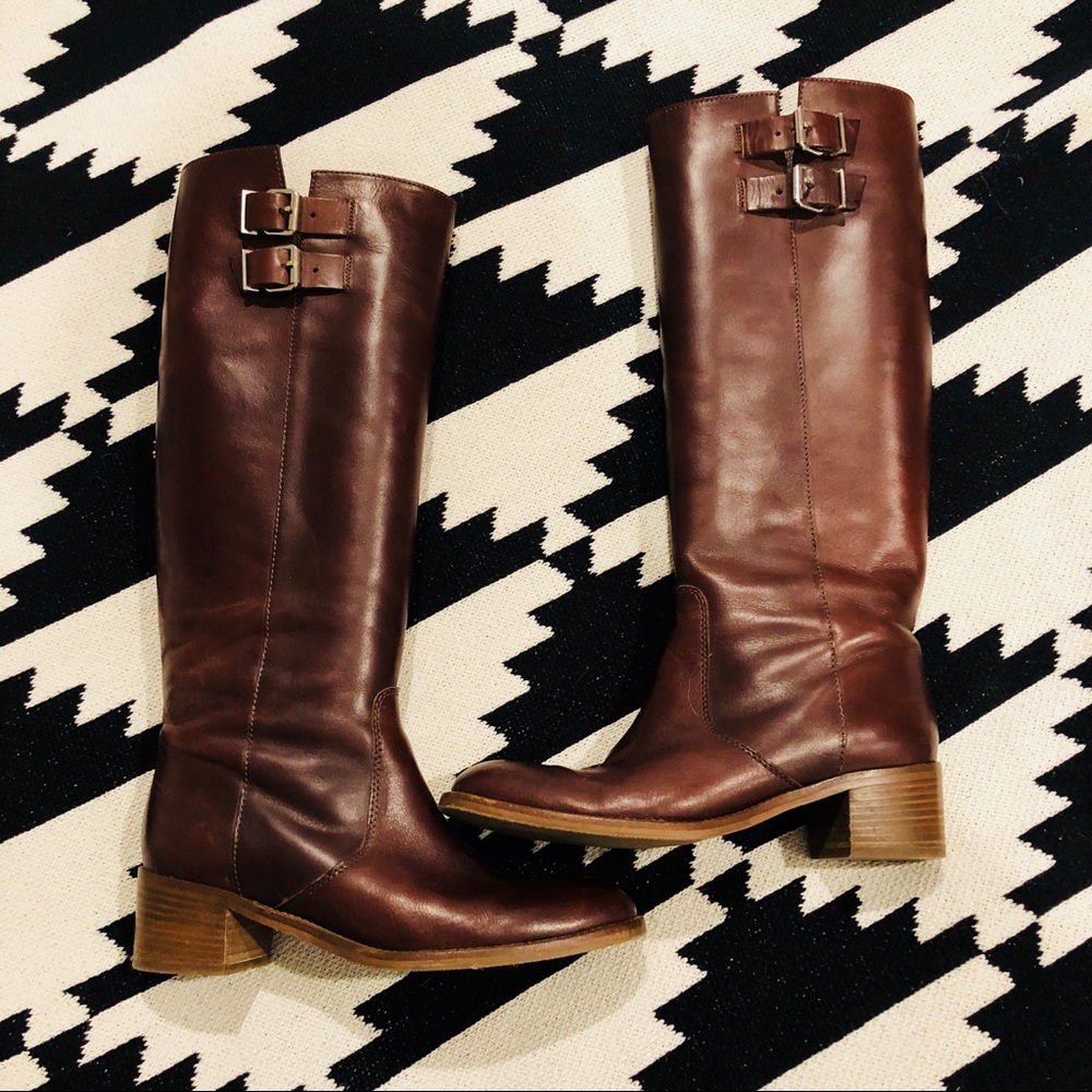 Gorgeous J. Crew leather pull-on boots